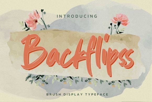 Backflipss: The Handwritten Font for Elegant Craft Designs