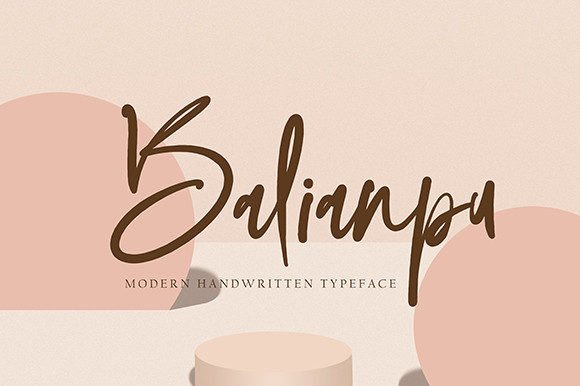 Balianpu: A Natural Handwritten Font for Authentic Brand Identity