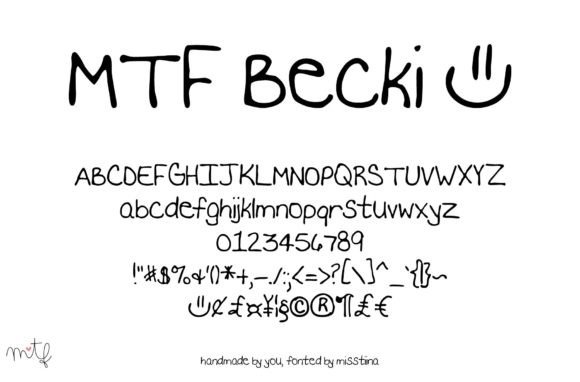 Becki: The Handwritten Font That Builds Trust and Brand Identity