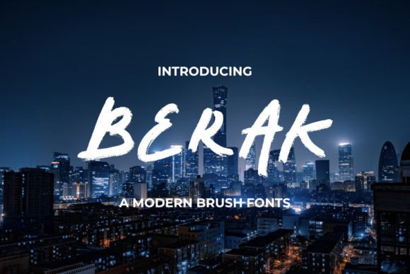 Berak: A Natural Script Typeface for Editorial Design
