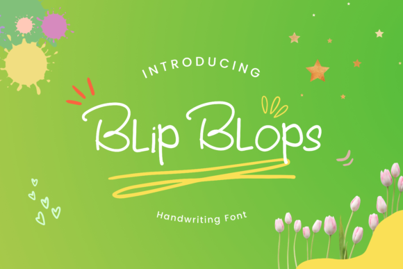 Blip Blops: A Handwritten Font for Modern Web Design