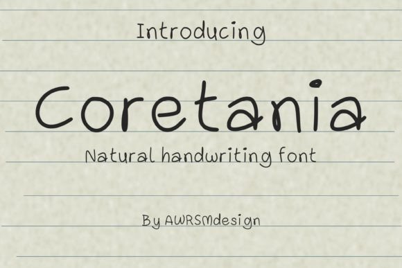 Coretania: The Handwritten Font That Elevates Small Business Branding