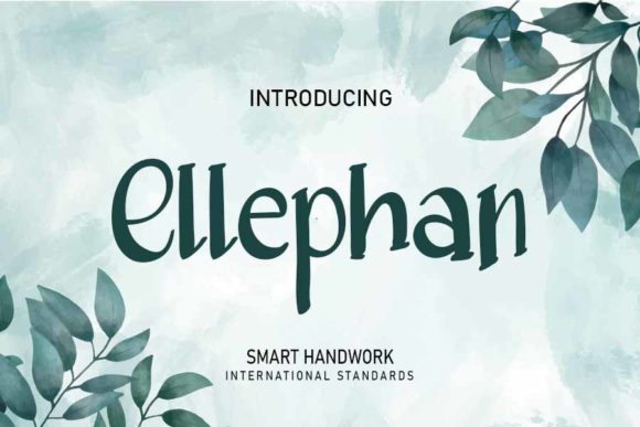 Ellephan: A Handwritten Font for Editorial Design