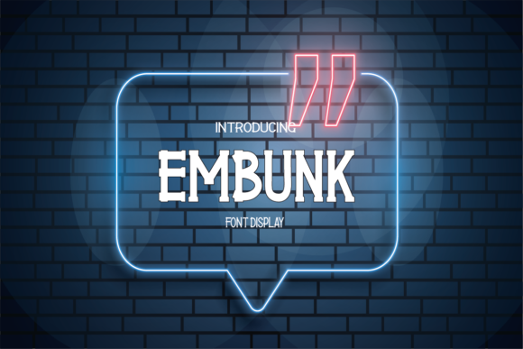 Embunk: A Natural Serif Typeface for Editorial Design