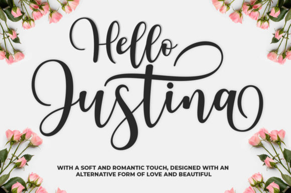 Hello Justina: A Timeless Script Handwritten Font for Editorial Design