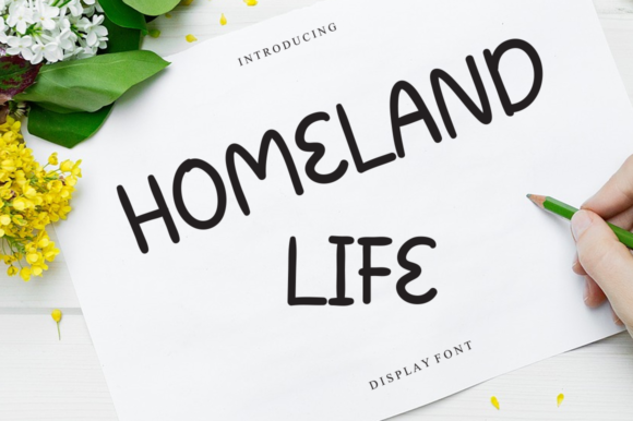 Homeland Life: A Natural Handwritten Typeface for Authentic Branding