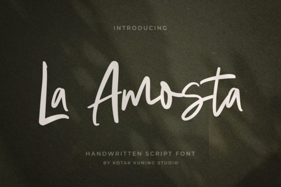 La Amosta: A Handwritten Font for Authentic Campaign Design