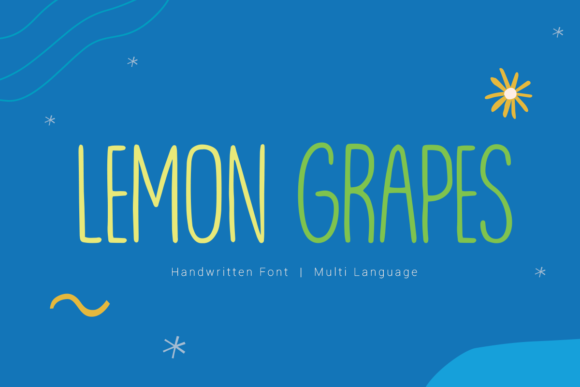 Lemon Grapes: A Natural Handwritten Font for Authentic Branding