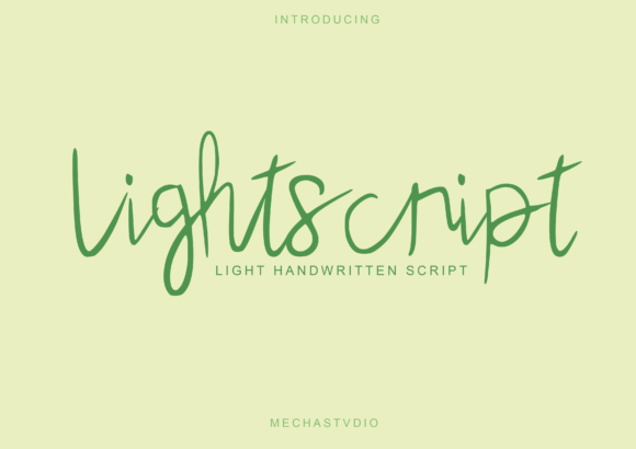 Lightscript: The Handwritten Font for Authentic Brand Identity