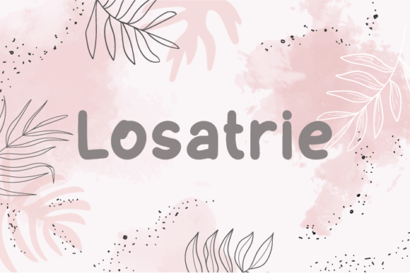Losatrie: The Handwritten Typeface for Authentic Editorial Design