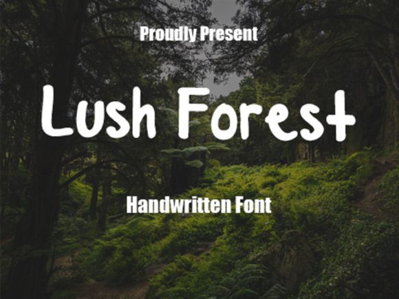 Lush Forest: A Handwritten Typeface for Authentic Brand Campaigns