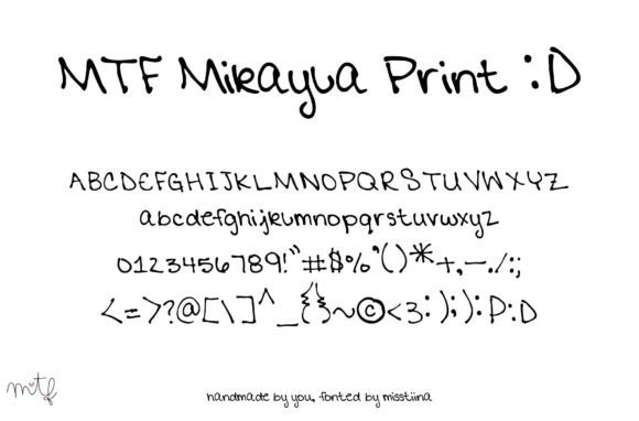 Mikayla Print: The Handwritten Typeface for Authentic Branding