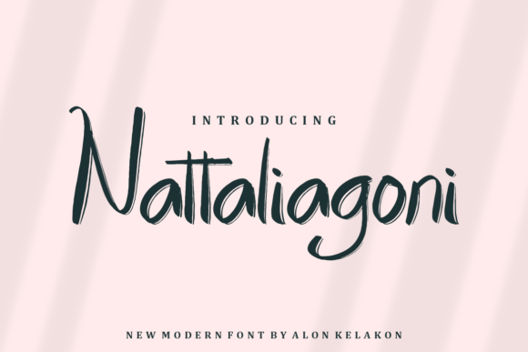 Nattaliagoni: A Fresh Handwritten Typeface for Authentic Brand Identity