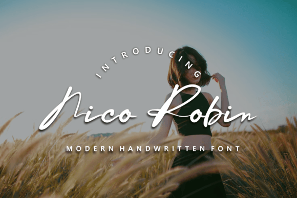Nico Robin: A Script Handwritten Font for Editorial Elegance