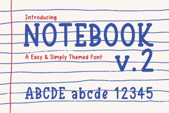Notebook V.2 Typeface Review for Handmade Brands