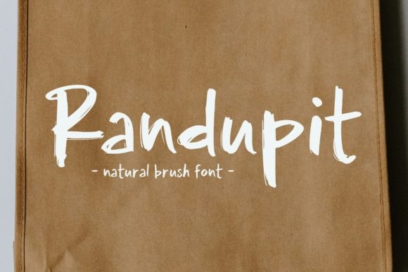 Randupit: A Natural Brush-Style Handwritten Font for Authentic Branding