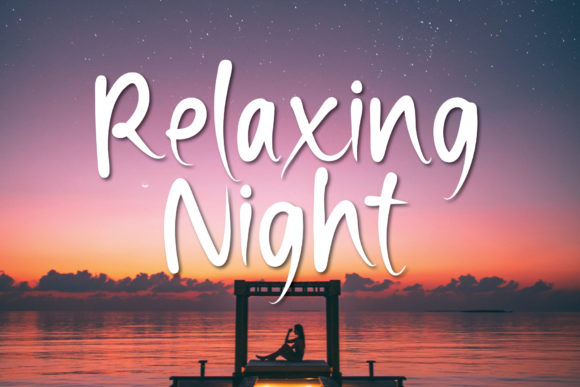 Relaxing Night Font: A Polished Touch for Small Business Branding