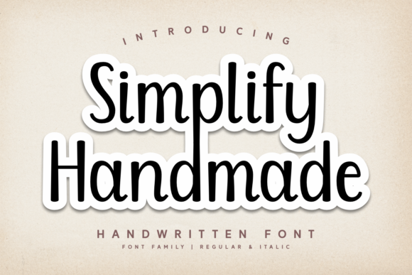 Simplify Handmade: A Sweet Script for Modern Editorial Design
