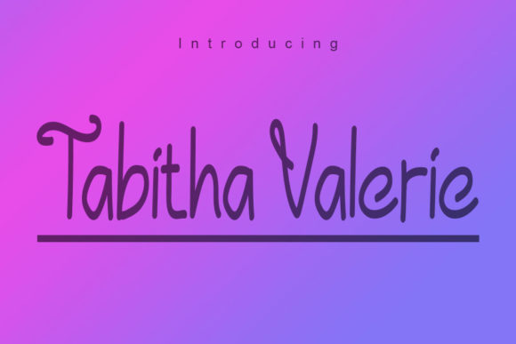 Tabitha Valerie: A Handwritten Typeface for Editorial Warmth