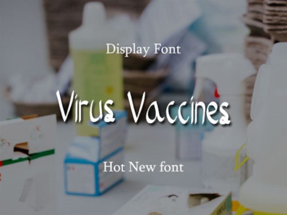 Virus Vaccines: A Sweet Handwritten Font for Modern Branding