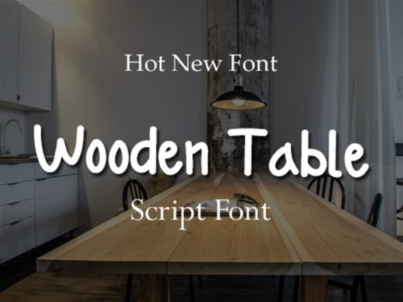 WoodenTable: The Perfect Handwritten Font for Crafters and Sellers